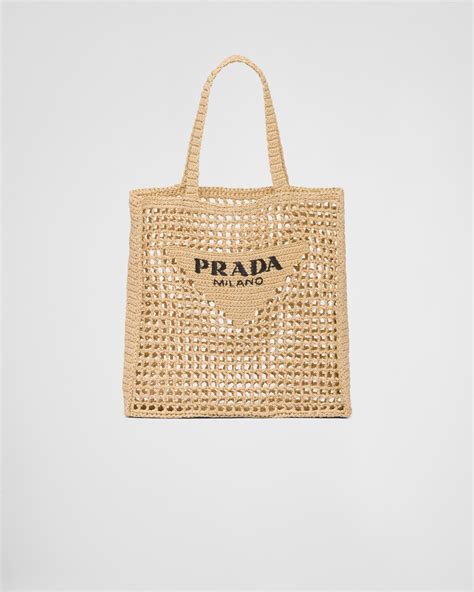 shopper in rafia prada|prada raffia purse.